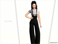 Sims 4 Adult Clothes Mod: Adhara Overall (Featured)