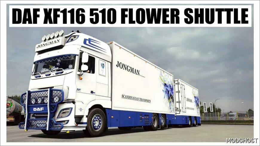 ETS2 DAF Truck Mod: XF116 510 Flower Shuttle V2.1 1.50 (Featured)