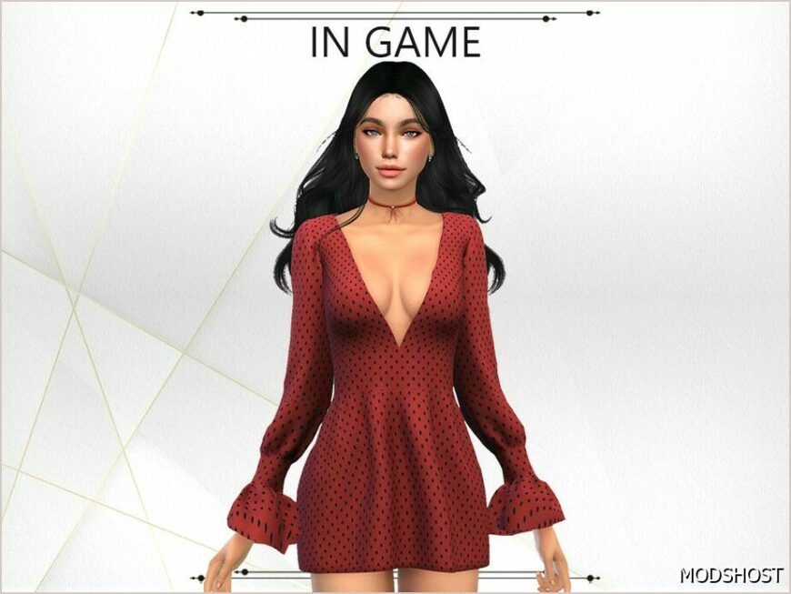Sims 4 Female Clothes Mod: Victoria Dress (Featured)
