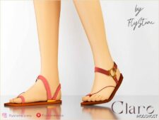 Sims 4 Female Shoes Mod: Clare Sandals (Featured)