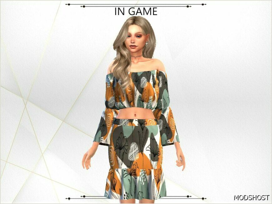 Sims 4 Female Clothes Mod: Lena Summer SET (Featured)