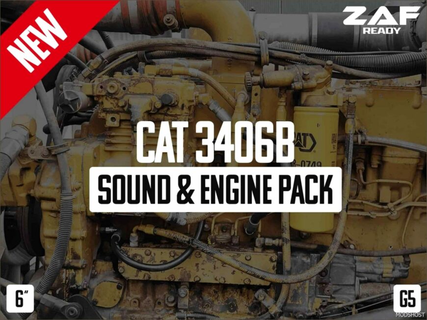 ATS Caterpillar Part Mod: CAT 3406B Sound & Engine Pack 1.50 (Featured)