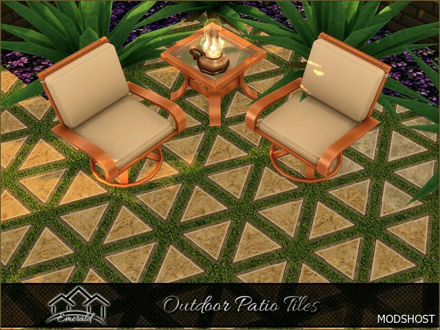 Sims 4 Object Mod: Outdoor Patio Tiles (Featured)