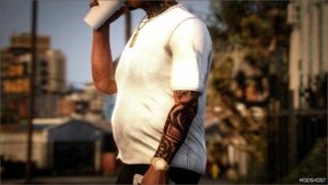 GTA 5 Player Mod: FAT Belly TEE for MP Male (Image #2)