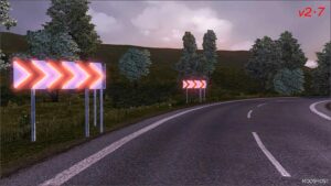 ETS2 Mod: Dangerous Turn Lights V2.7.1 1.50 (Image #2)
