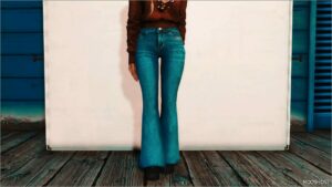 GTA 5 Player Mod: Flared Jeans for MP Female (Image #3)