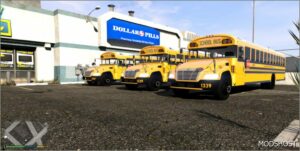 GTA 5 Vehicle Mod: 2013 Blue Bird Vision School Bus ELS Support Addon (Image #2)