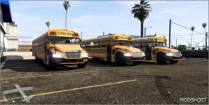 GTA 5 Vehicle Mod: 2013 Blue Bird Vision School Bus ELS Support Addon (Image #3)