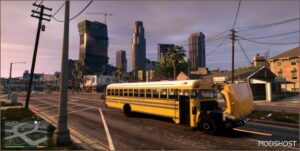 GTA 5 Vehicle Mod: 2013 Blue Bird Vision School Bus ELS Support Addon (Image #5)