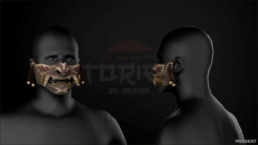 GTA 5 Player Mod: Samurai ONI Mask (Featured)