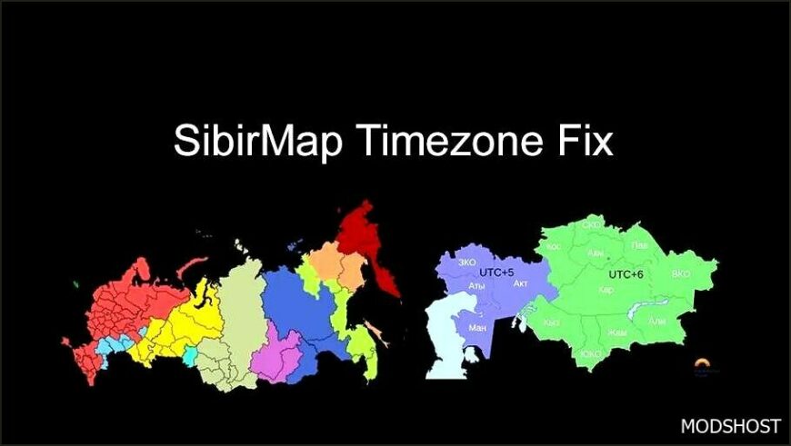 ETS2 Mod: Sibirmap Timezone FIX V2.8.1 (Featured)