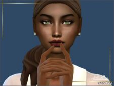 Sims 4 Female Accessory Mod: Fiona Studs (Image #2)