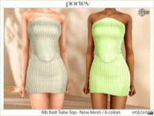 Sims 4 Everyday Clothes Mod: RIB Knit SET (Image #2)