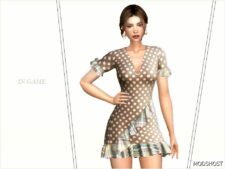 Sims 4 Dress Clothes Mod: Peyton Dress (Featured)
