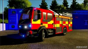 FS22 Volvo Vehicle Mod: 2017 Volvo FL UK Fire Service (Image #2)