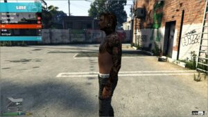 GTA 5 Tattoo Player Mod: Darkside Body Tattoo for MP Male (Image #4)