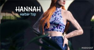 GTA 5 Player Mod: Hannah Halter TOP for MP Female (Featured)
