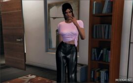GTA 5 Player Mod: Silk TOP for MP Female (Image #3)