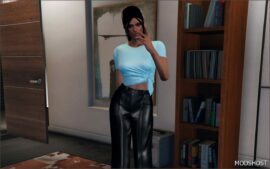 GTA 5 Player Mod: Silk TOP for MP Female (Image #4)