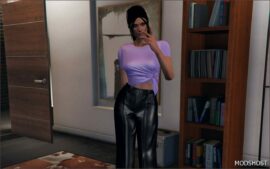 GTA 5 Player Mod: Silk TOP for MP Female (Image #5)