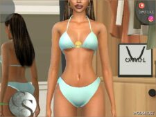 Sims 4 Bottoms Clothes Mod: Bikini SET 432 (Featured)