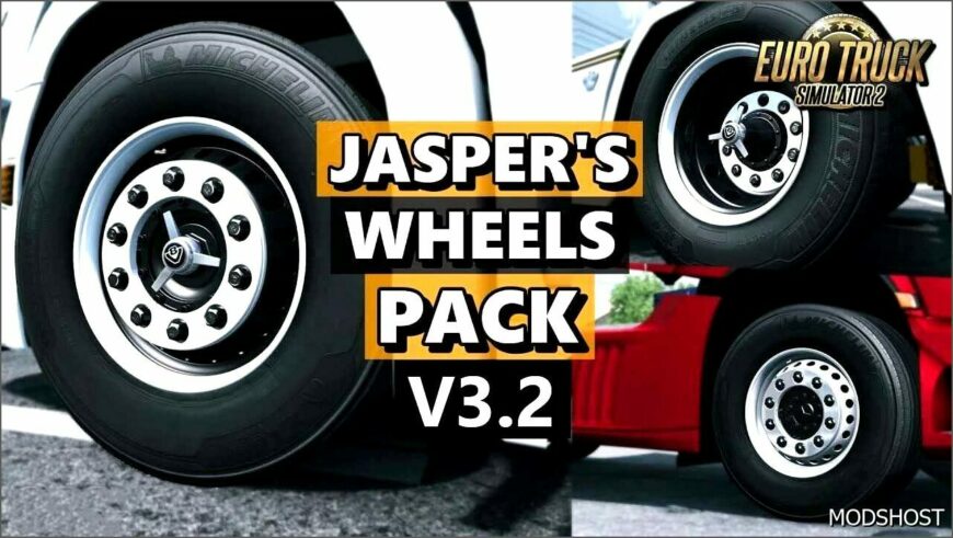 ETS2 Wheels Part Mod: Jasper’s Wheel Pack V3.2 1.50 (Featured)