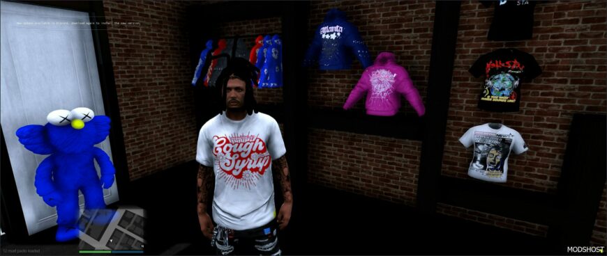 GTA 5 Player Mod: Awful Cough Syrup Shirts MP Male/Franklin/Fivem Ready (Featured)