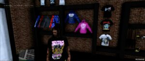 GTA 5 Player Mod: Awful Cough Syrup Shirts MP Male/Franklin/Fivem Ready (Image #2)
