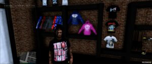 GTA 5 Player Mod: Awful Cough Syrup Shirts MP Male/Franklin/Fivem Ready (Image #3)