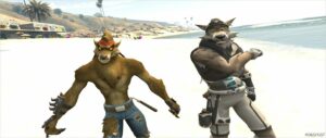 GTA 5 Player Mod: Wendell & Dire Wolf “Fortnite” Add-On Peds (Image #4)