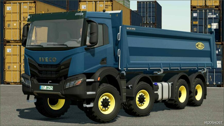 FS22 Iveco Mod: X-Way 8×8 Meiller Kipper Truck (Featured)