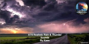 ATS Rain Mod: Realistic Rain & Water & Thunder Sounds V6.6 1.50 (Featured)