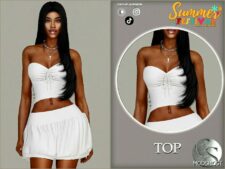 Sims 4 Elder Clothes Mod: TOP & Skirt SET – 433 (Image #2)