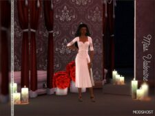 Sims 4 Dress Clothes Mod: Billie Dress (Image #2)