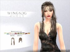 Sims 4 Female Mod: Wings EF0717 Braided Long Hair (Featured)