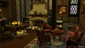 Sims 4 House Mod: The Old Historical Bakery Street (No CC) (Image #6)