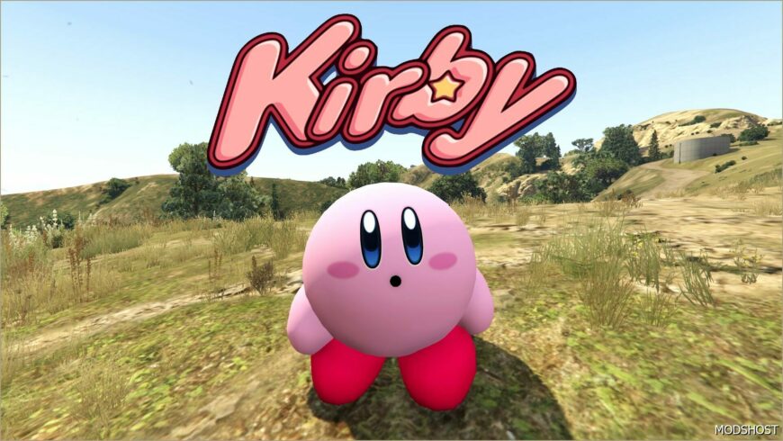 GTA 5 Player Mod: Kirby Add-On PED (Featured)
