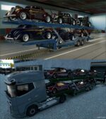 ETS2 Mod: Ownable OLD SCS Car Transporter Trailer 1.50 (Featured)