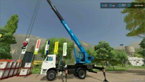 FS22 Kamaz Truck Mod: Klintsy 4X2 Crane V3.0 (Featured)