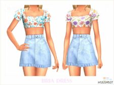 Sims 4 Everyday Clothes Mod: Bria Dress (Featured)