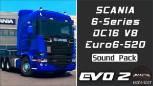 ETS2 Scania Mod: 6-Series 520 DC16 V8 Sound Pack 1.50 (Featured)