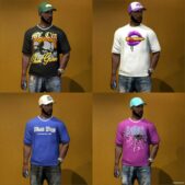 GTA 5 Player Mod: Graphic Tees for MP Males (Image #2)