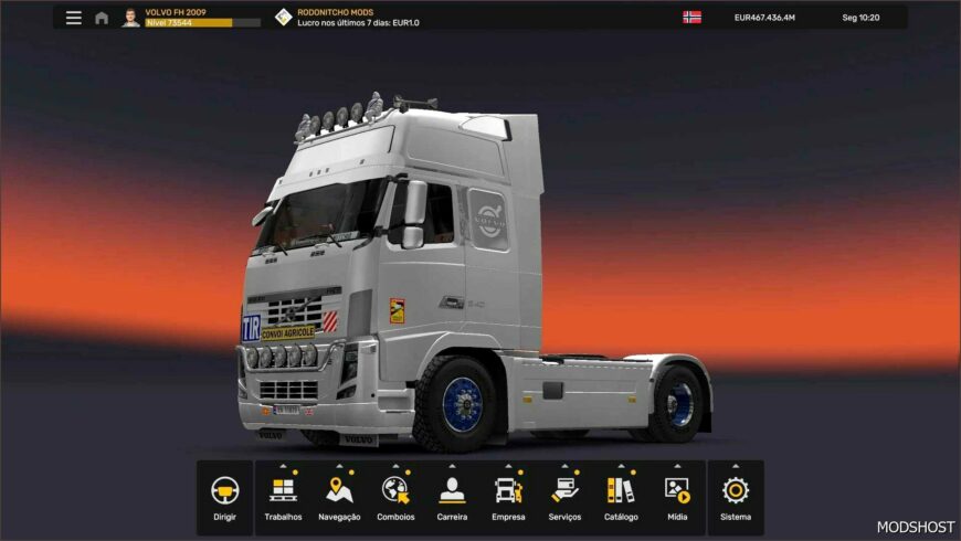 ETS2 Volvo Save Mod: Profile Volvo FH 2009 1.50 (Featured)