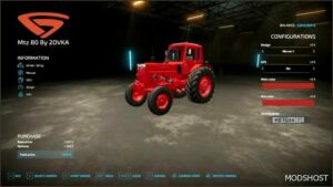 FS22 MTZ Tractor Mod: 80 by 2Ovka (Image #2)