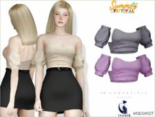Sims 4 Elder Clothes Mod: Lexi TOP (Featured)