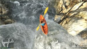 GTA 5 Vehicle Mod: Usable Kayak with Paddle (Featured)