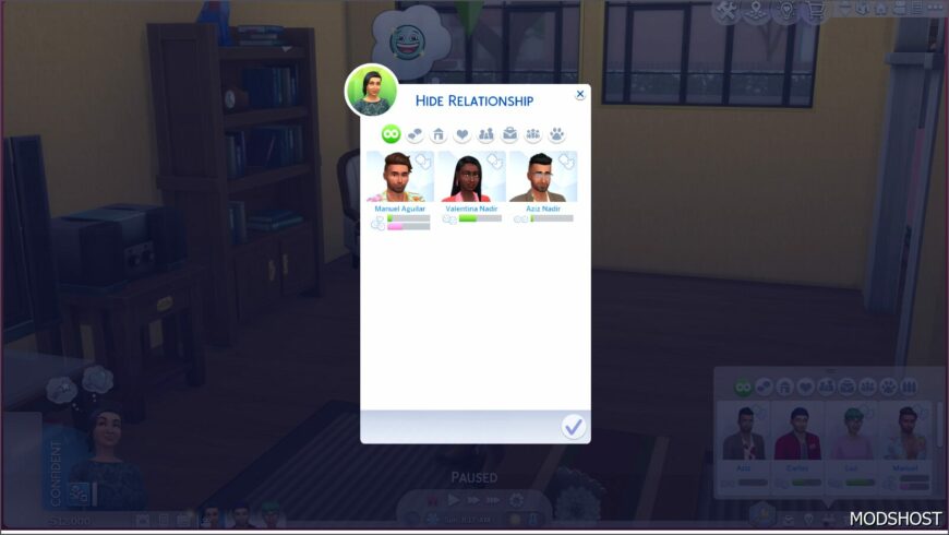 Sims 4 Mod: Hiding Relationships with Multiple Sims (Featured)