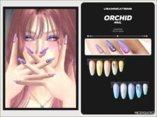 Sims 4 Accessory Mod: Orchid Nail (Featured)