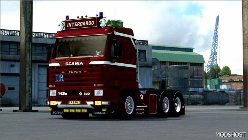 ETS2 Scania Truck Mod: 143M 500 V8 Intercargo V1.4 (Featured)