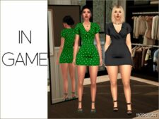 Sims 4 Elder Clothes Mod: Zuri – Mini Dress (Featured)